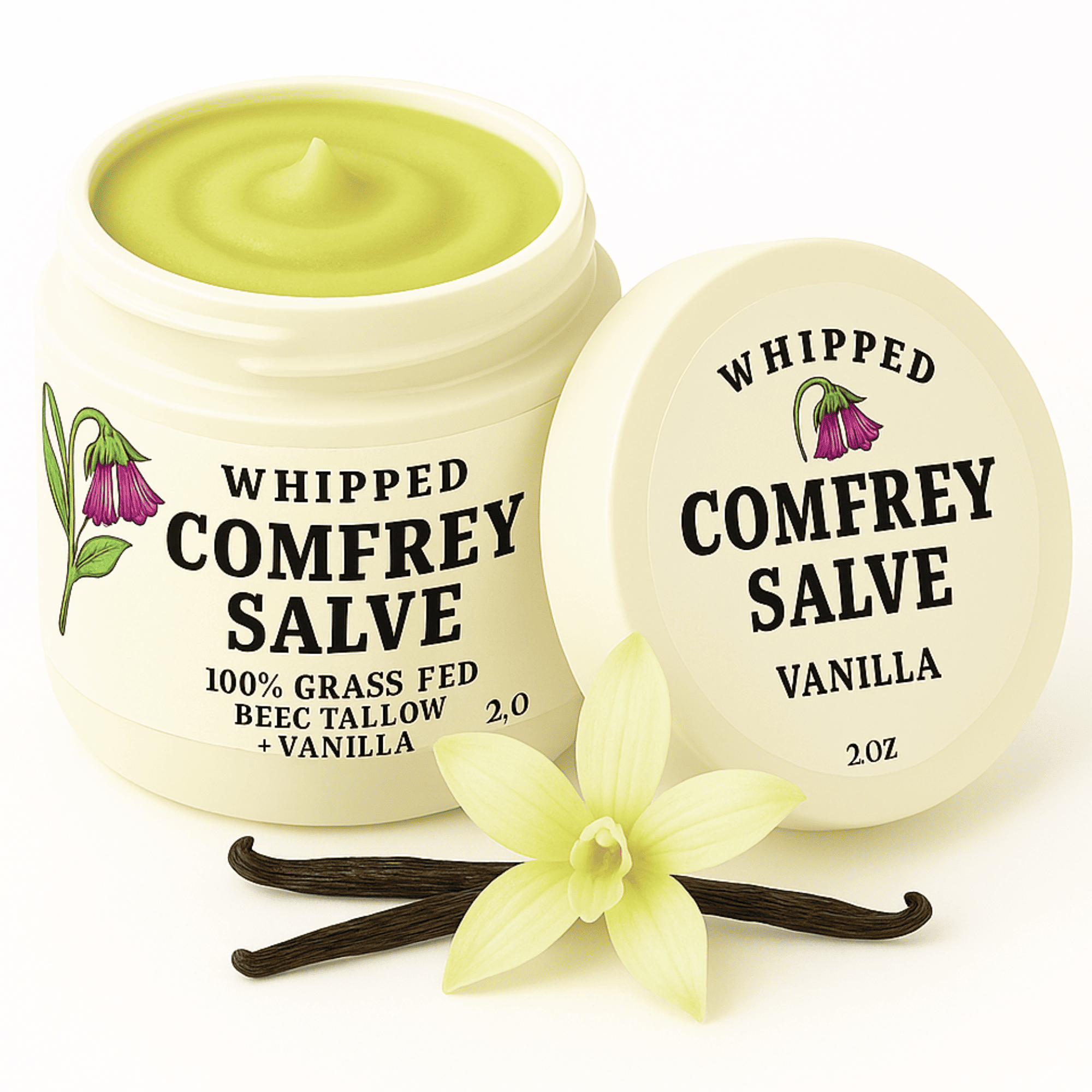 Organic Comfrey Salve — Vanilla